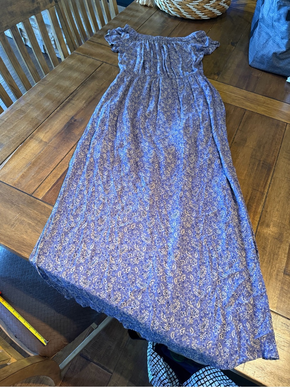 Lush Lavender Paisley Maxi Dress